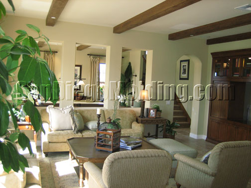 faux wood beams